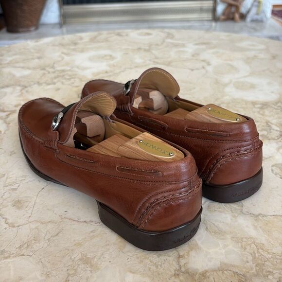 Salvatore Ferragamo Leather Gancini Buckle Loafers - Picture 12 of 16